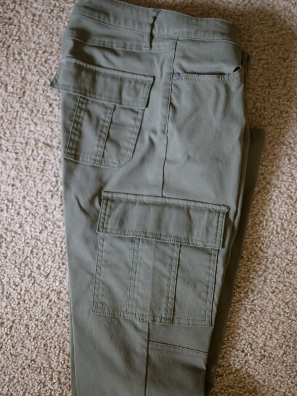 prAna Olive Green Cargo Pants Size 2